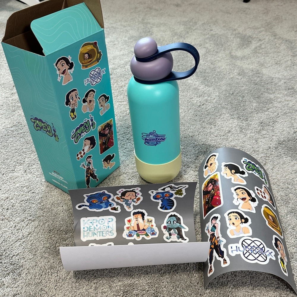 Netflix K-Pop Demon Hunters Water Bottle Unisex 32oz rare New in box